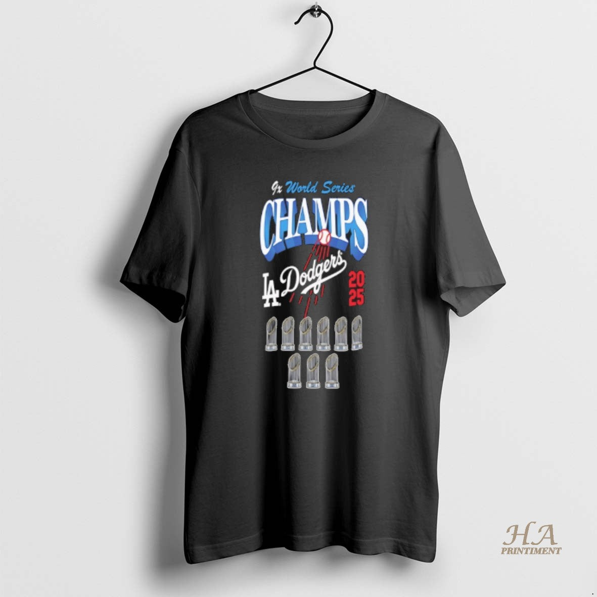 Official Los Angeles Dodgers 9 Time World Series Champions Trophy