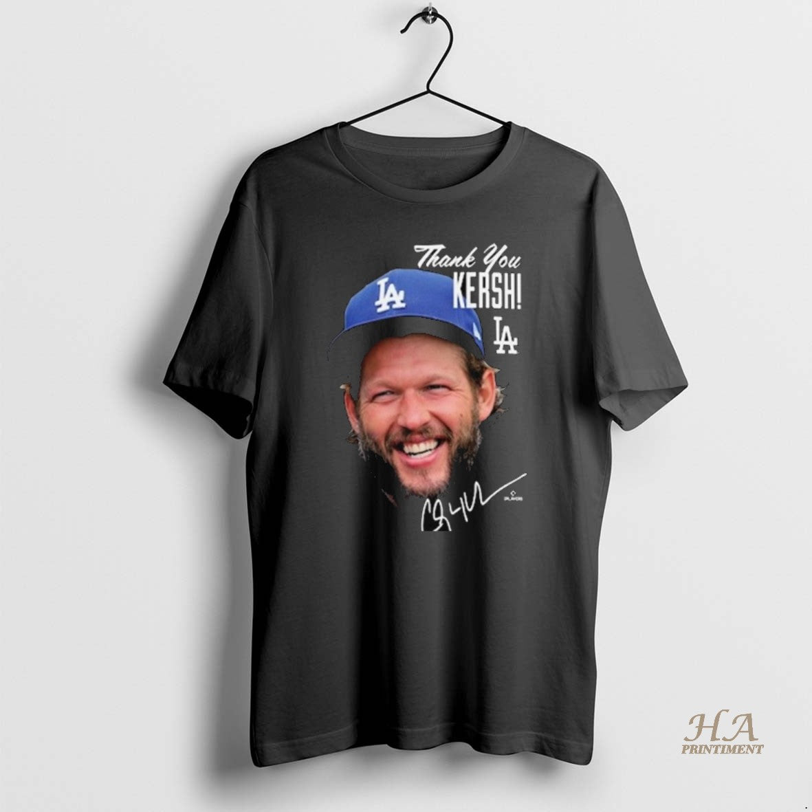 Official Los Angeles Dodgers Clayton Kershaw Retirement Photo Long Sleve
