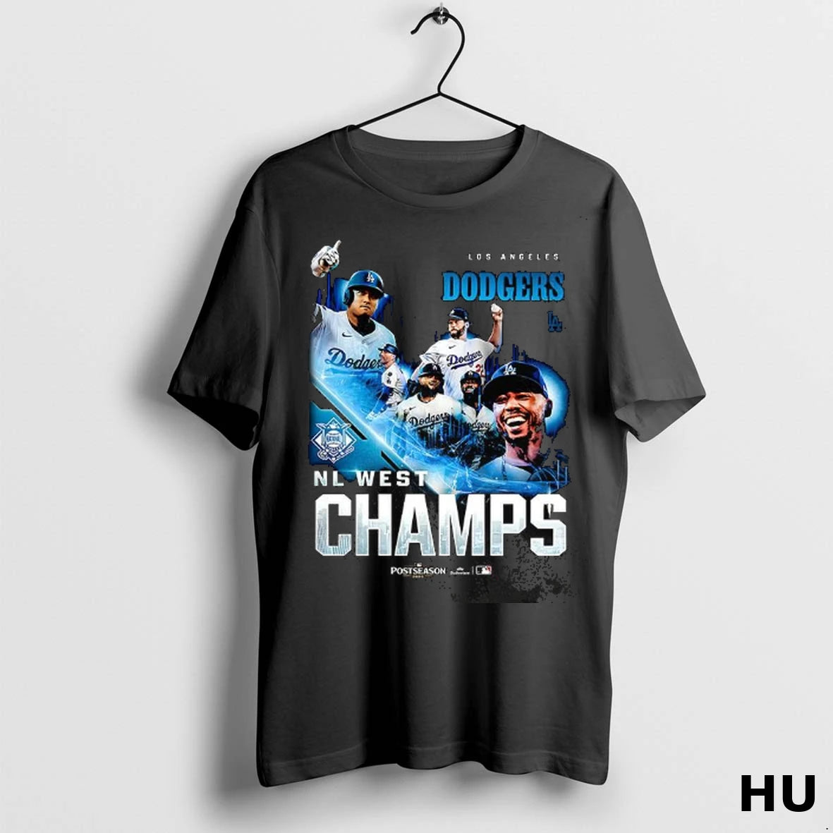 Official Los Angeles Dodgers Postseason 2025 Nl West Champions T Shirt