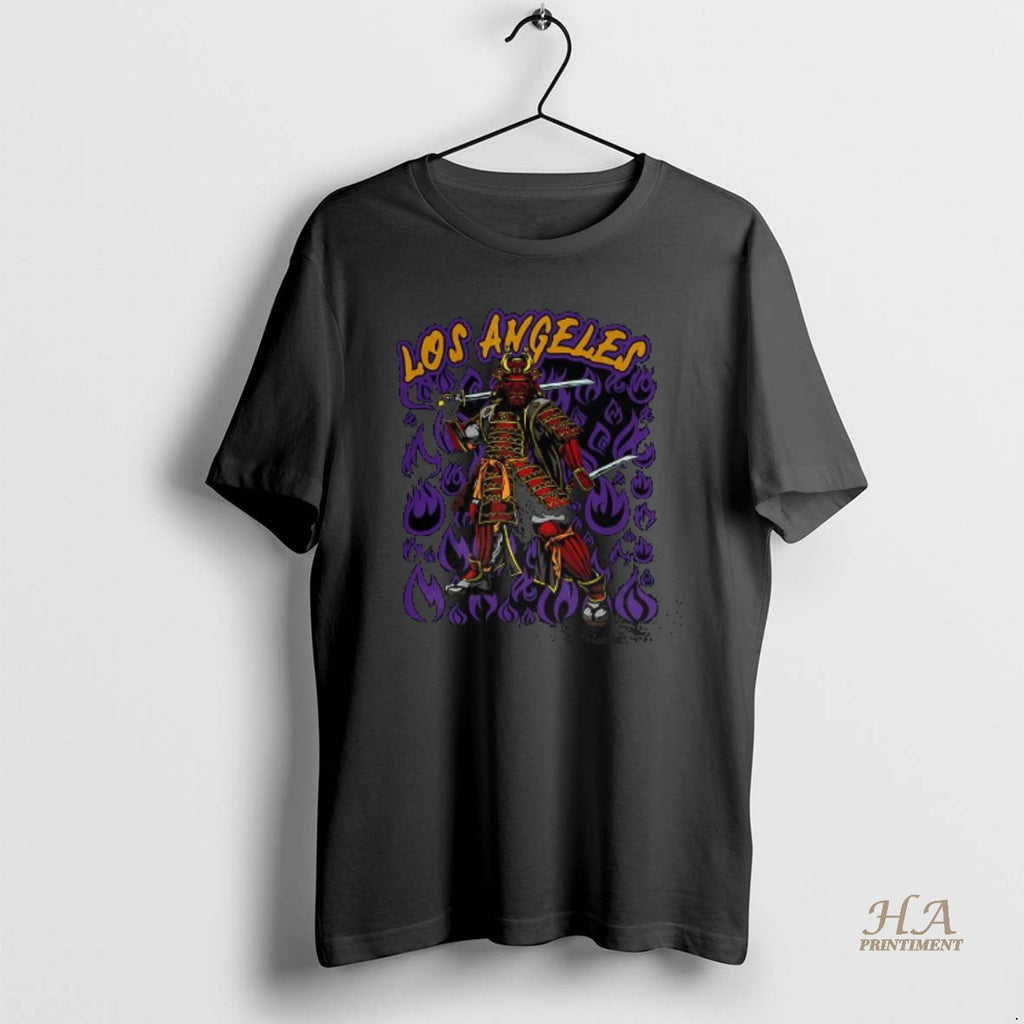 Official Los Angeles Lakers Basketball Japanese Samurai Warrior