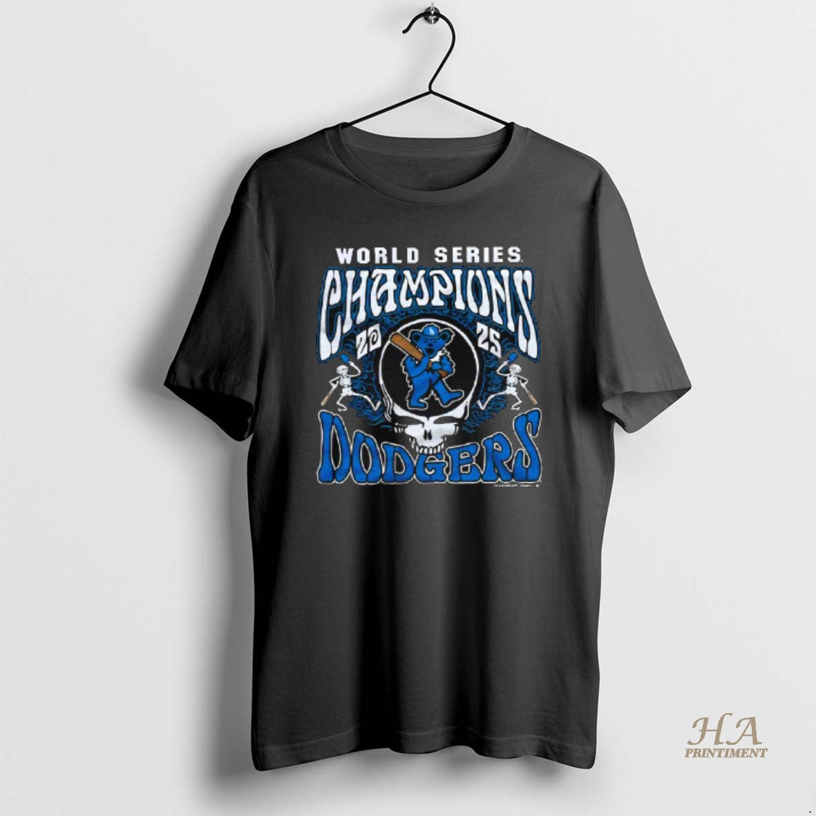 Official Mlb X Grateful Dead X Dodgers World Series Champions 2025 Tee