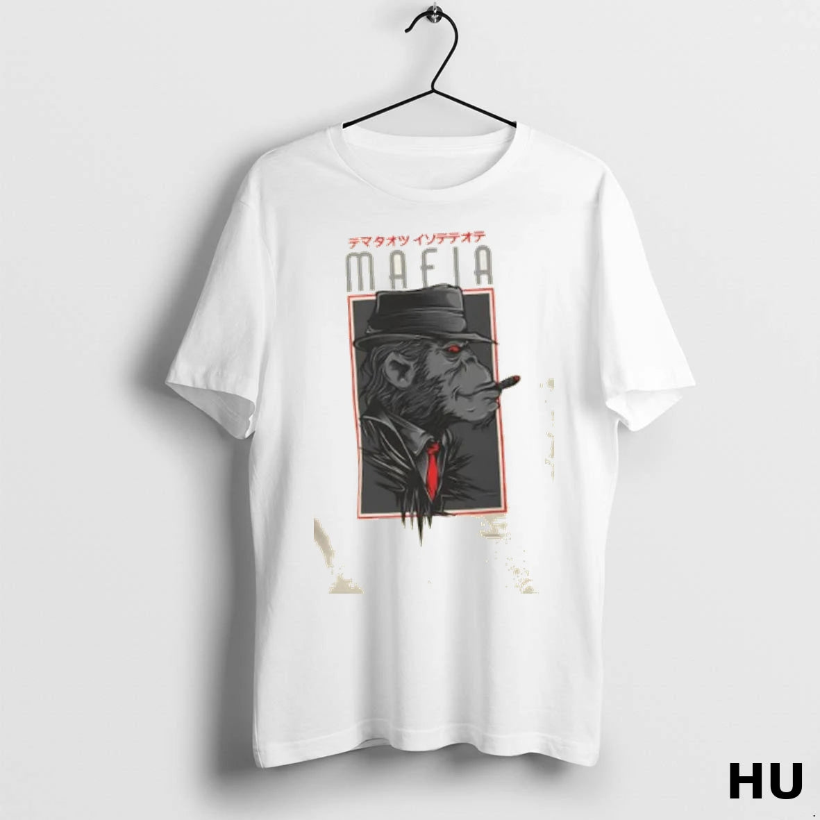 Official Mafia Gorilla Bold Smoking Ape Graphic T Shirt