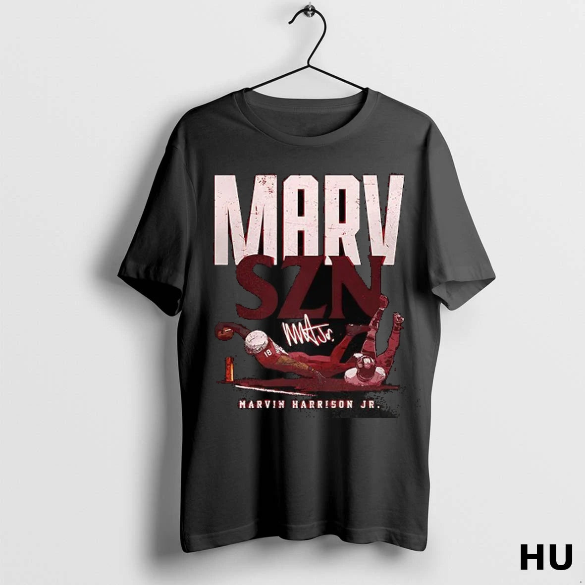 Official Marvin Harrison Jr Arizona Cardinals Football Marc Szn Signature T Shirt