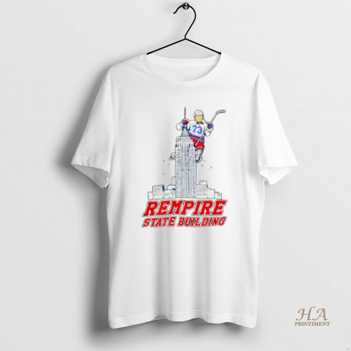 Official Matt Rempe 73 New York Rangers Empire State Building