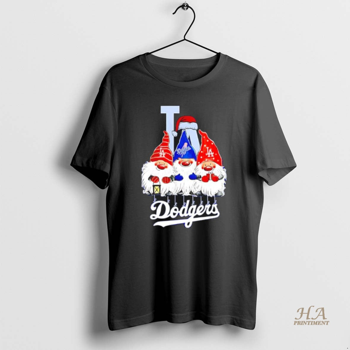 Official Merry Christmas Gnome La Dodgers Black