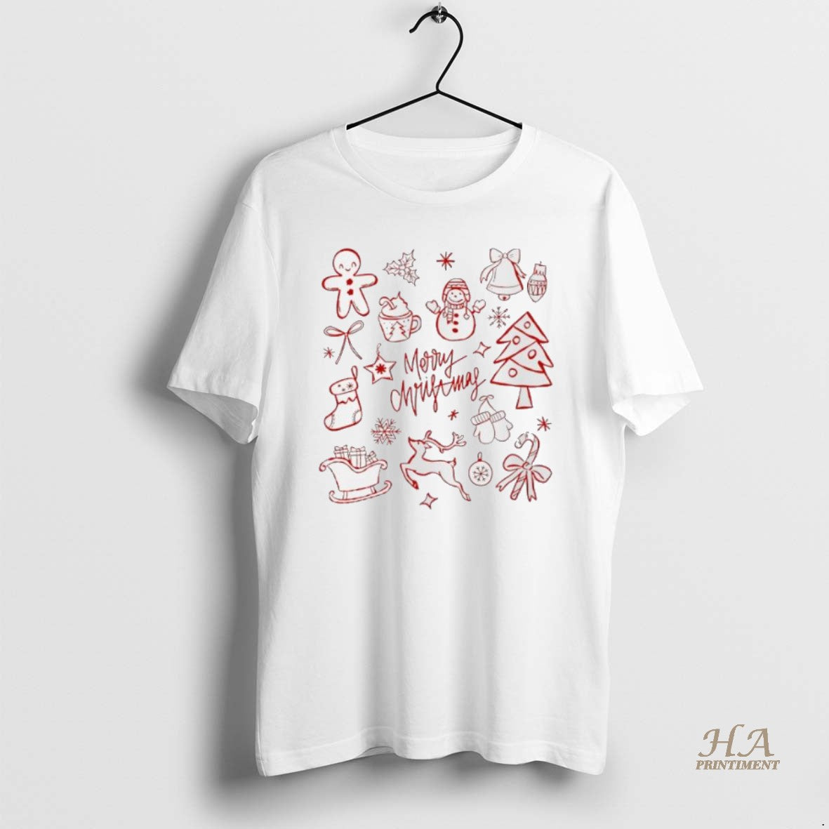 Official Merry Christmas Sketched Icons Cute 2025