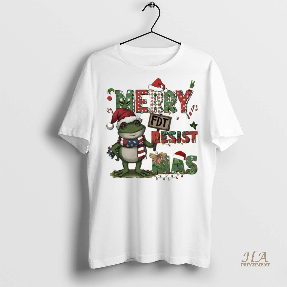 Official Merry Resistmas Portland Frog Fdt Merry Christmas Merry Christmas 2025 Shirt