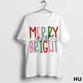 Official Merry And Bright Christmas T Shirt