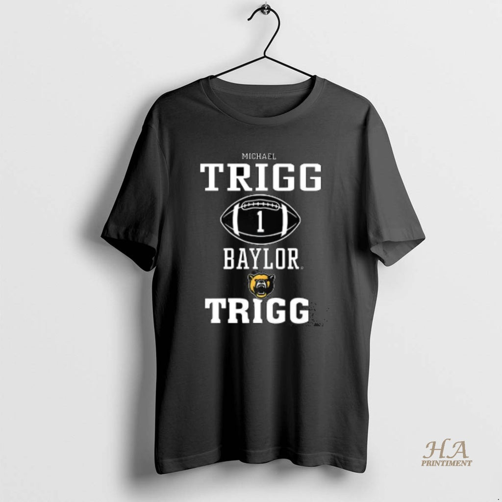 Official Michael Trigg Baylor Bears Football Number 1 Logo