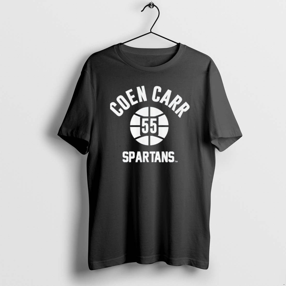 Official Michigan State Spartans Coen Carr 55 Name Number Ball