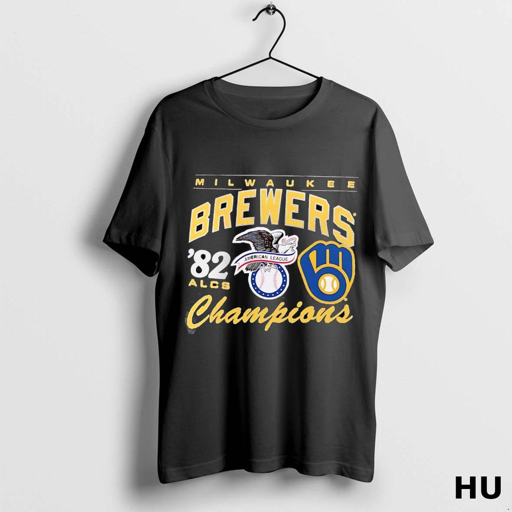 Official Milwaukee Brewers 1982 Alcs Champions T Shirt