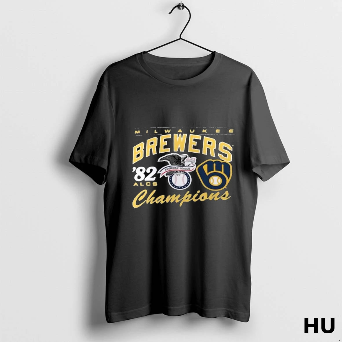 Official Milwaukee Brewers 1982 American League Champions Long Sleve T Shirt