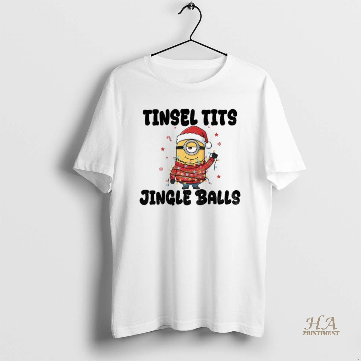 Official Minion Santa Claus Tinsel Tits Jingle Balls Merry Christmas