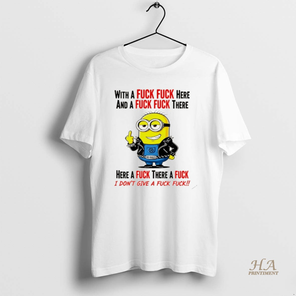 Official Minion With A Fck Fck Here And A Fck Fck There Christmas