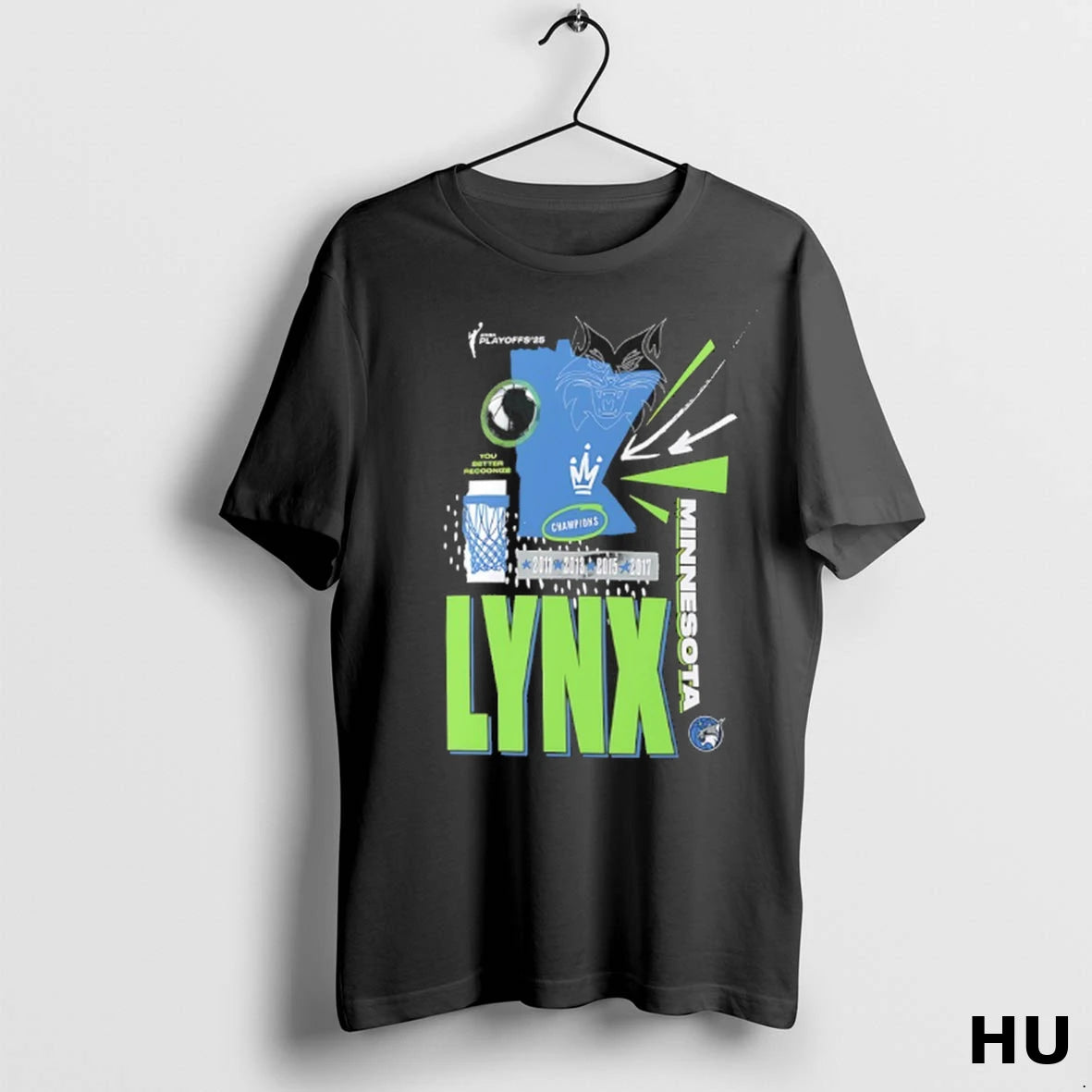Official Minnesota Lynx 2025 Wnba Playoffs In The Zone T Shirt