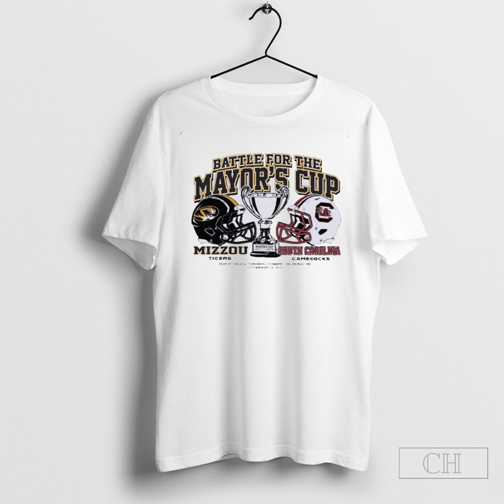 Official Mizzou Tiger Vs South Carolina Gamecocks 2025 Battle For The Mayors Cup T Sweater