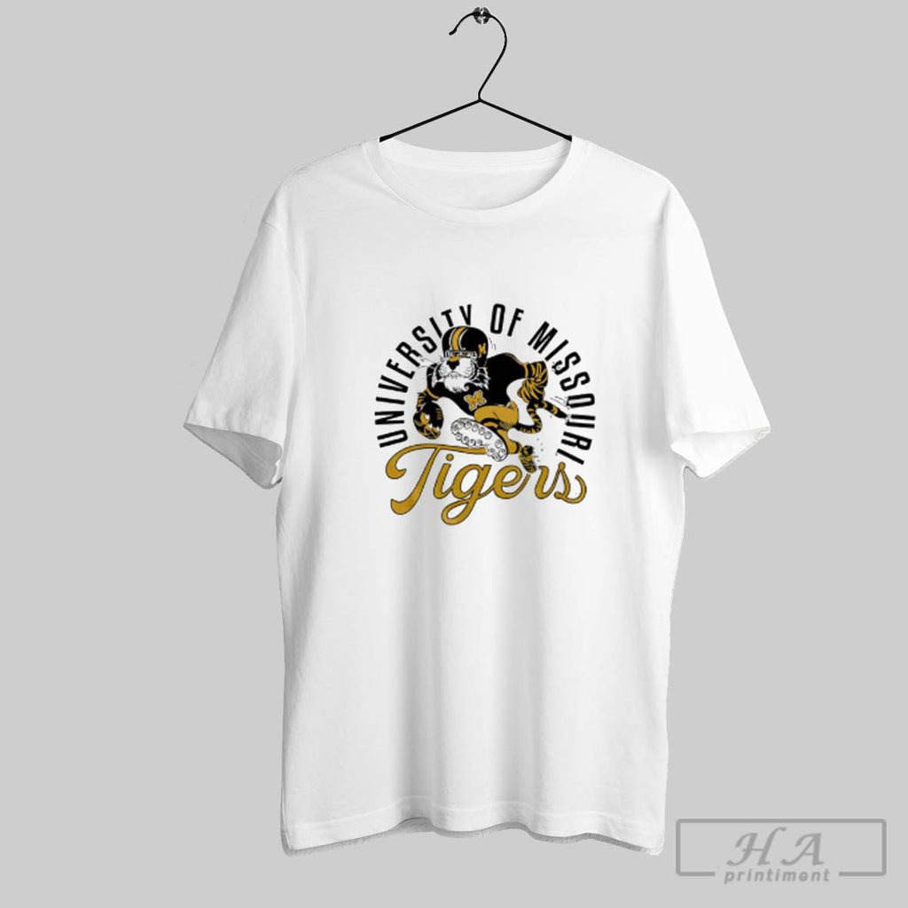Official Mizzou Tigers Charlie Hustle University Of Missouri Vault Football Running Tiger