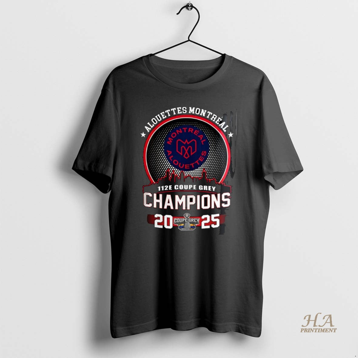 Official Montreal Alouettes 112e Grey Cup Champions 2025 City Skyline