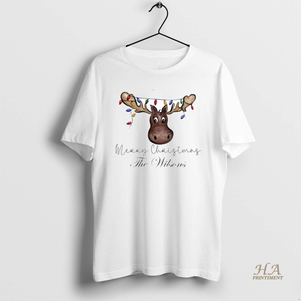Official Moose Baby Xmas Babys First Christmas Personalized Ornaments White