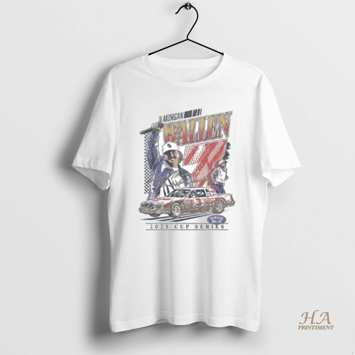 Official Morgan Wallen Racing Cup Series 2025 Circle White