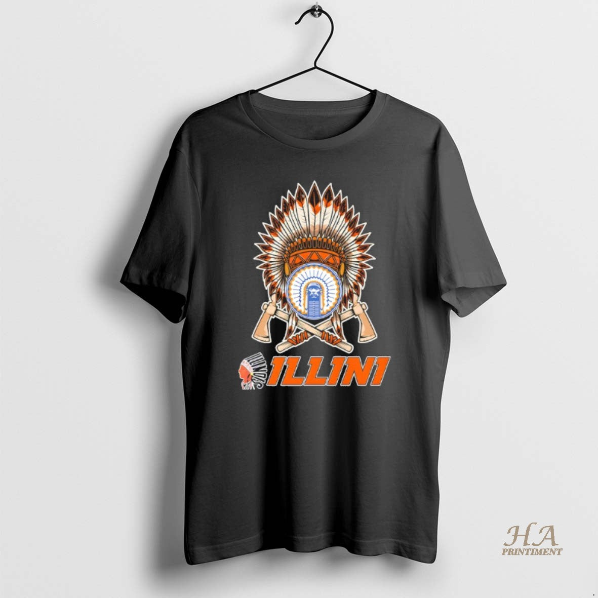 Official Native American X Illinois Fighting Illini Graphic