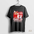 Official Nebraska Cornhuskers 6x Big Ten 2025 Champions Shirt