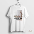 Official New York City Statue Of Liberty Skyline Snowflakes Christmas
