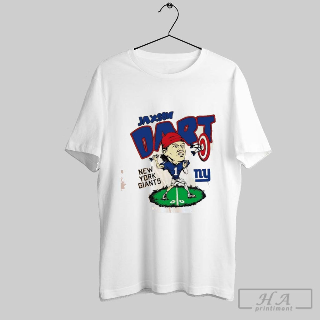 Official New York Giants Jaxson Dart Player Caricature