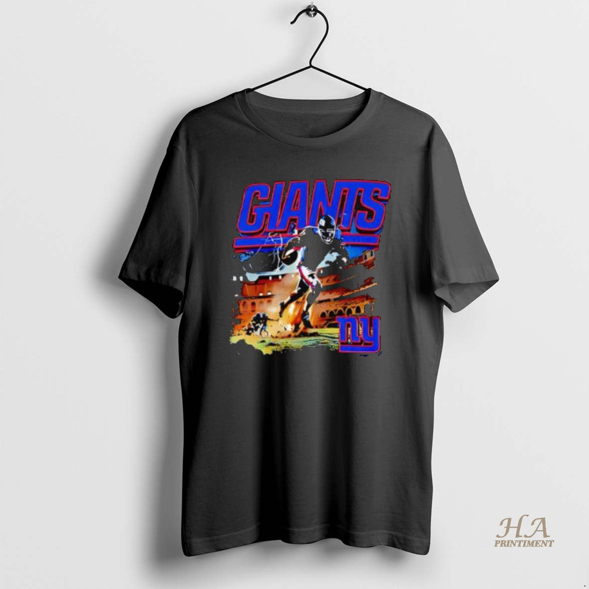 Official New York Giants Premium A Screen Printed Jets Graphic And Logo