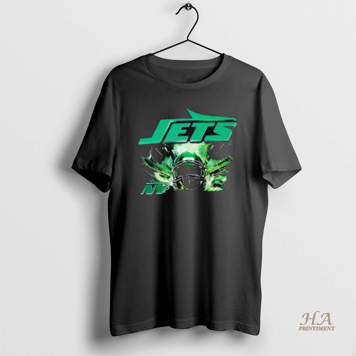 Official New York Jets Premium A Screen Printed Jets Graphic And Logo