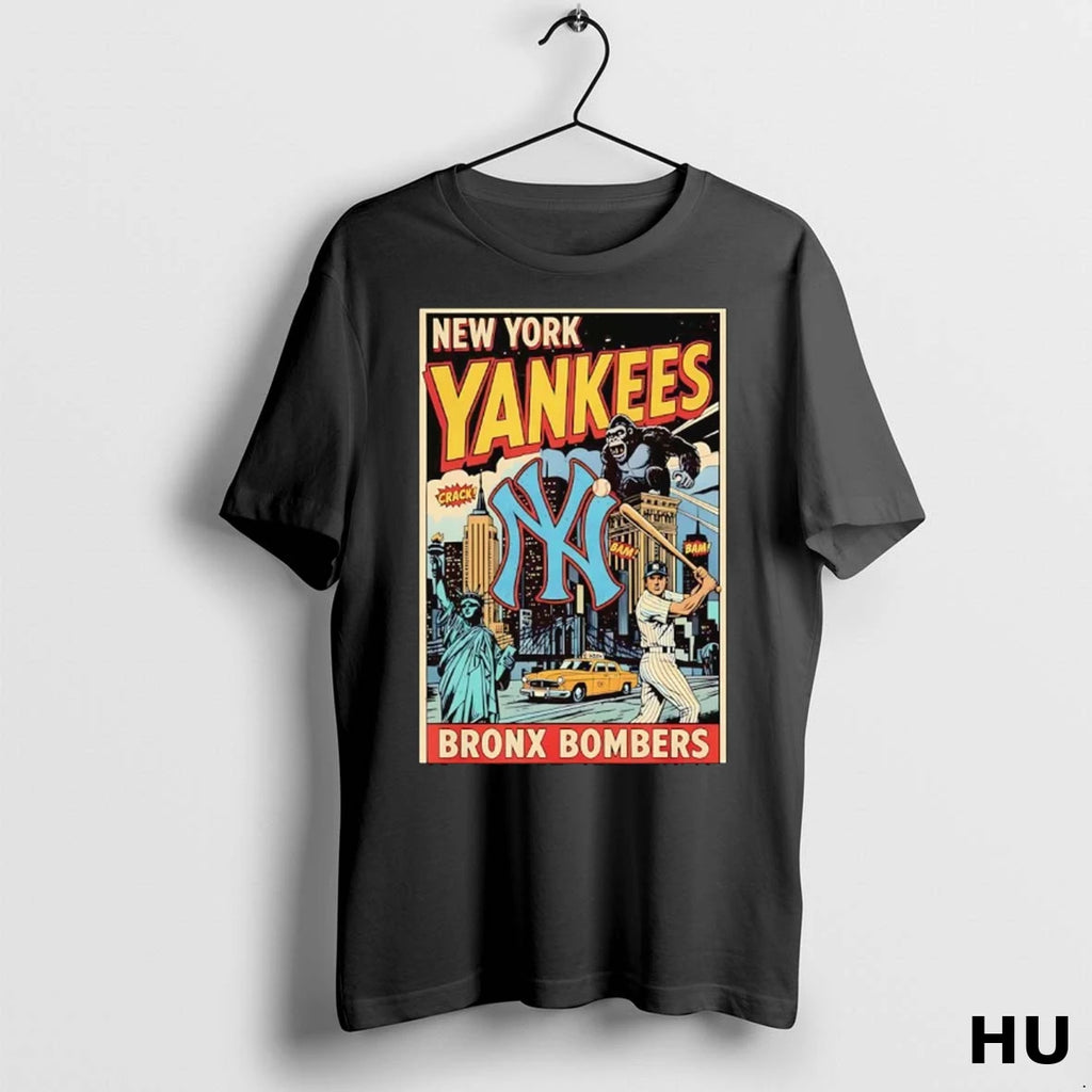 Official New York Yankees King Kong Chaos Bronx Bombers T Shirt