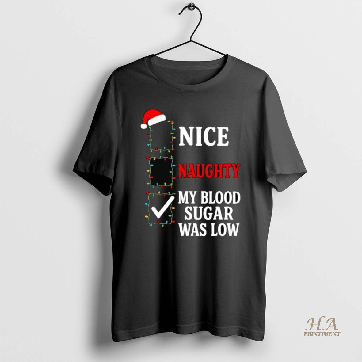 Official Nice Naughty My Blood Sugar Was Low Christmas