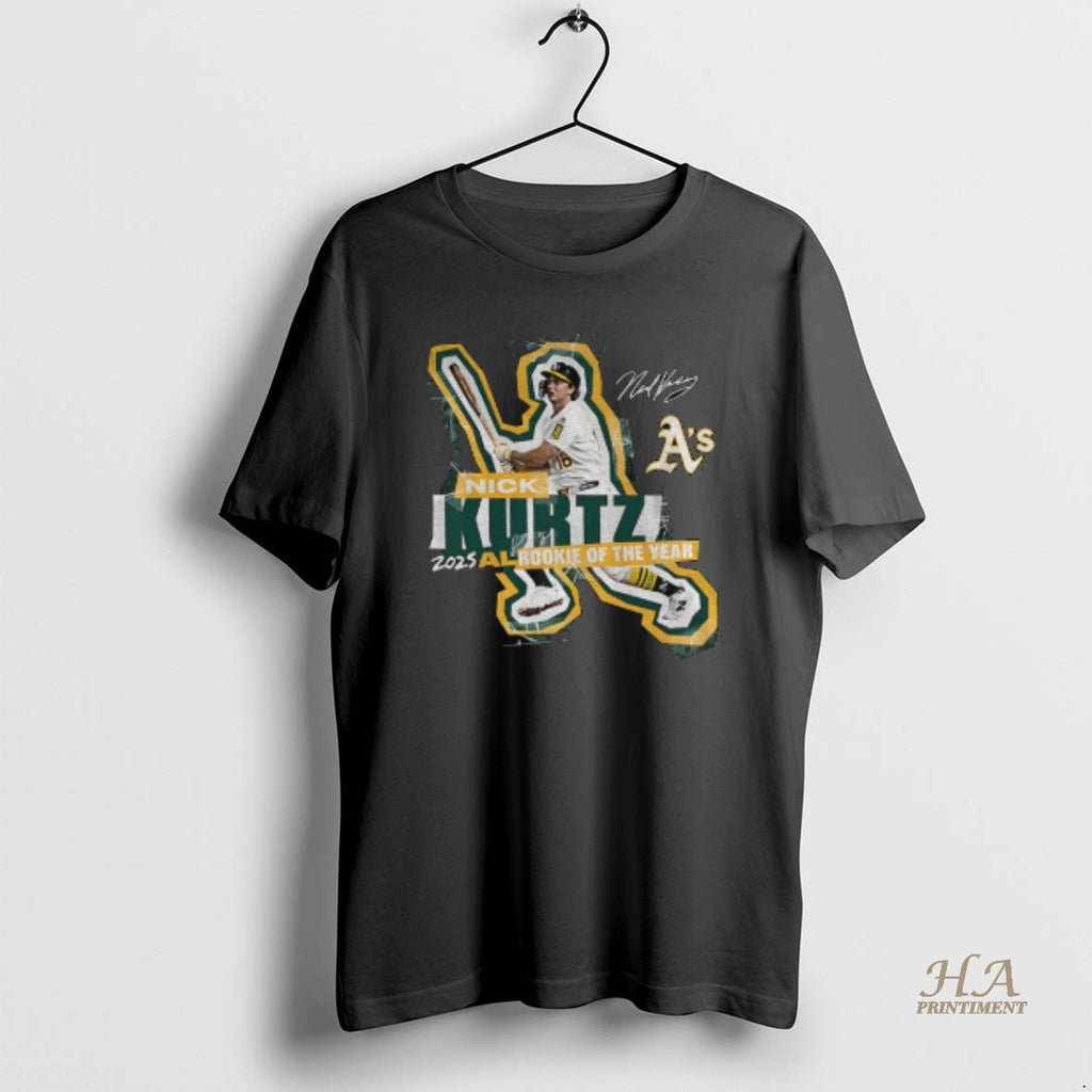 Official Nick Kurtz Oakland Athletics 2025 American League Rookie Of The Year Signature