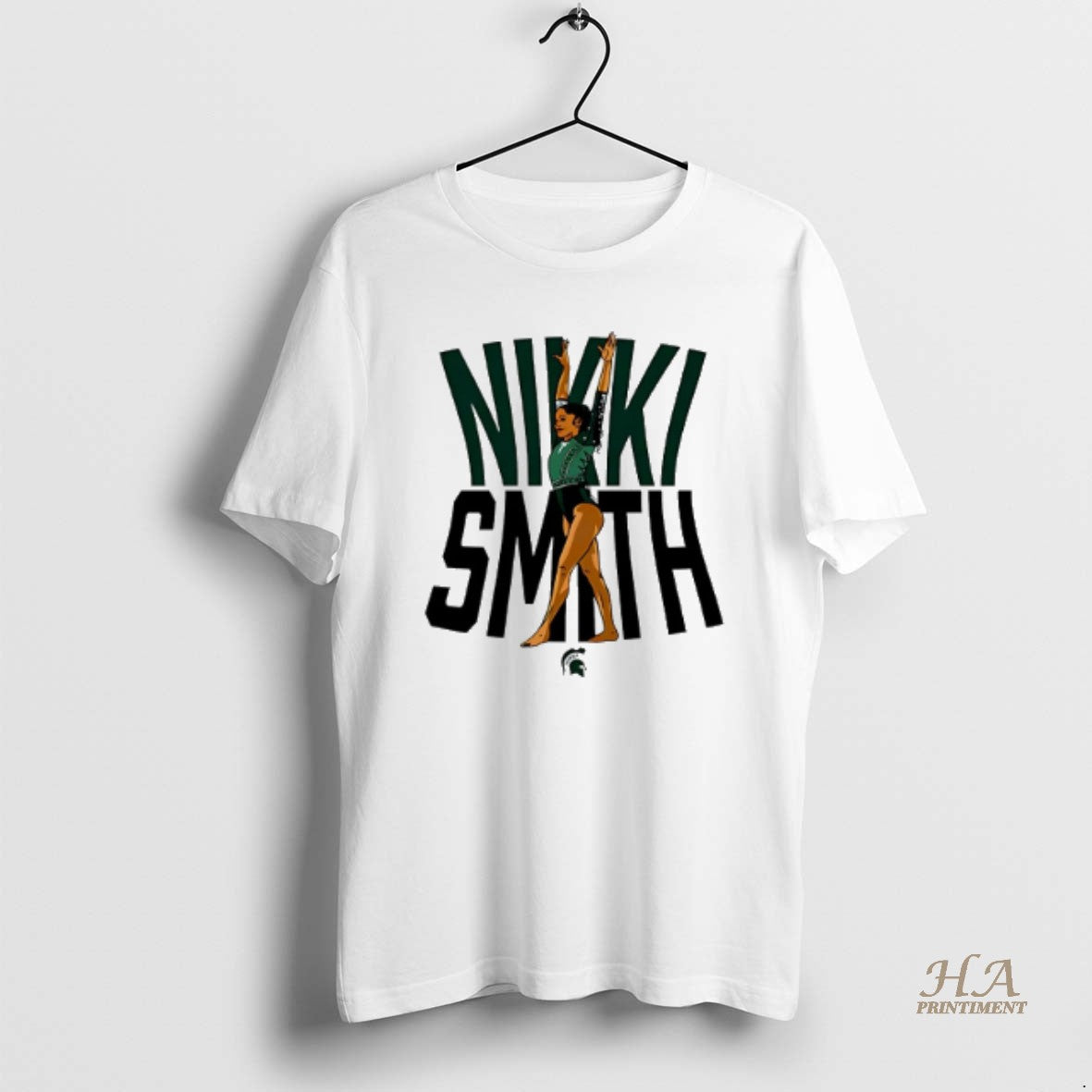 Official Nikki Smith Michigan State Gymnastics Ncaa Caricature