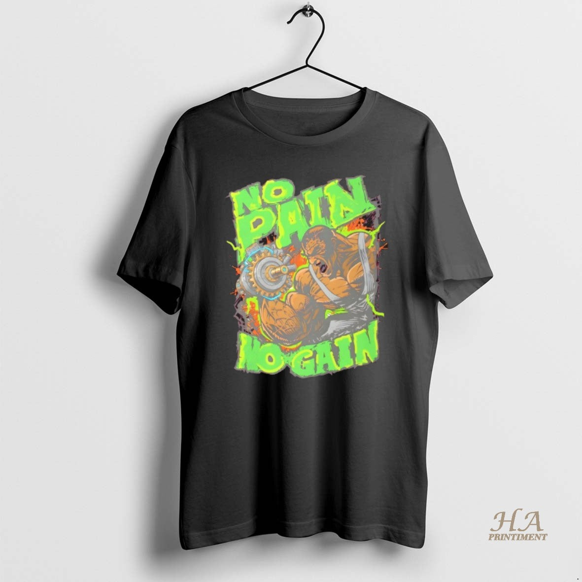 Official No Pain No Gain Gym Beast Fitness Workout