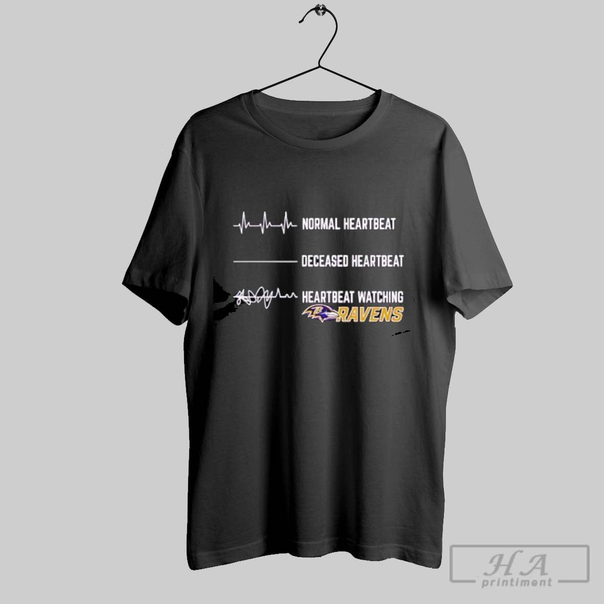 Official Normal Heartbeat Deceased Heartbeat Heartbeat Watching Baltimore Ravens