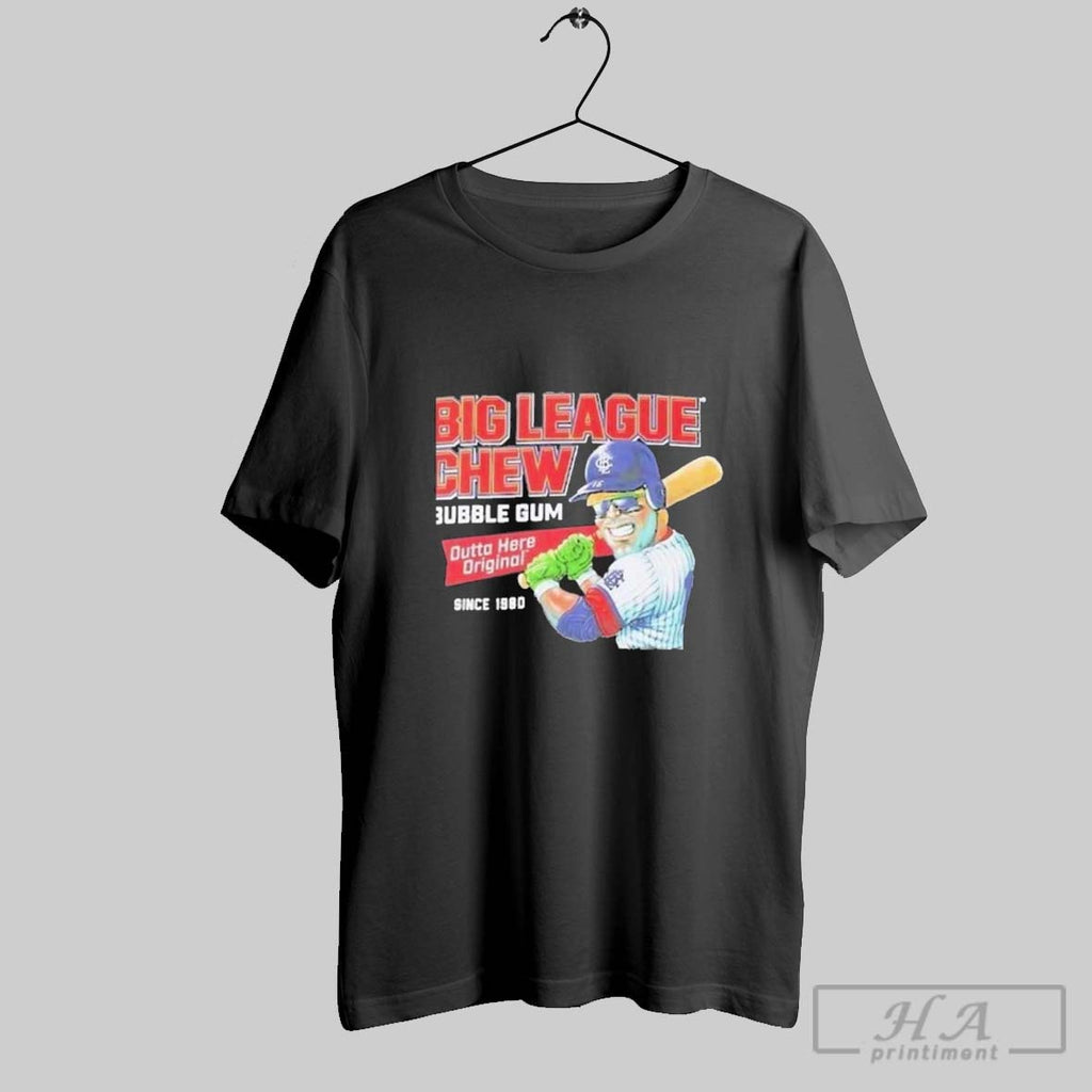 Official Official Big League Chew Bubble Gum Outta Here Original Baseball Since 1980 Sweater Tee