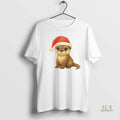 Official Otter Baby Christmas Personalized Ornaments White