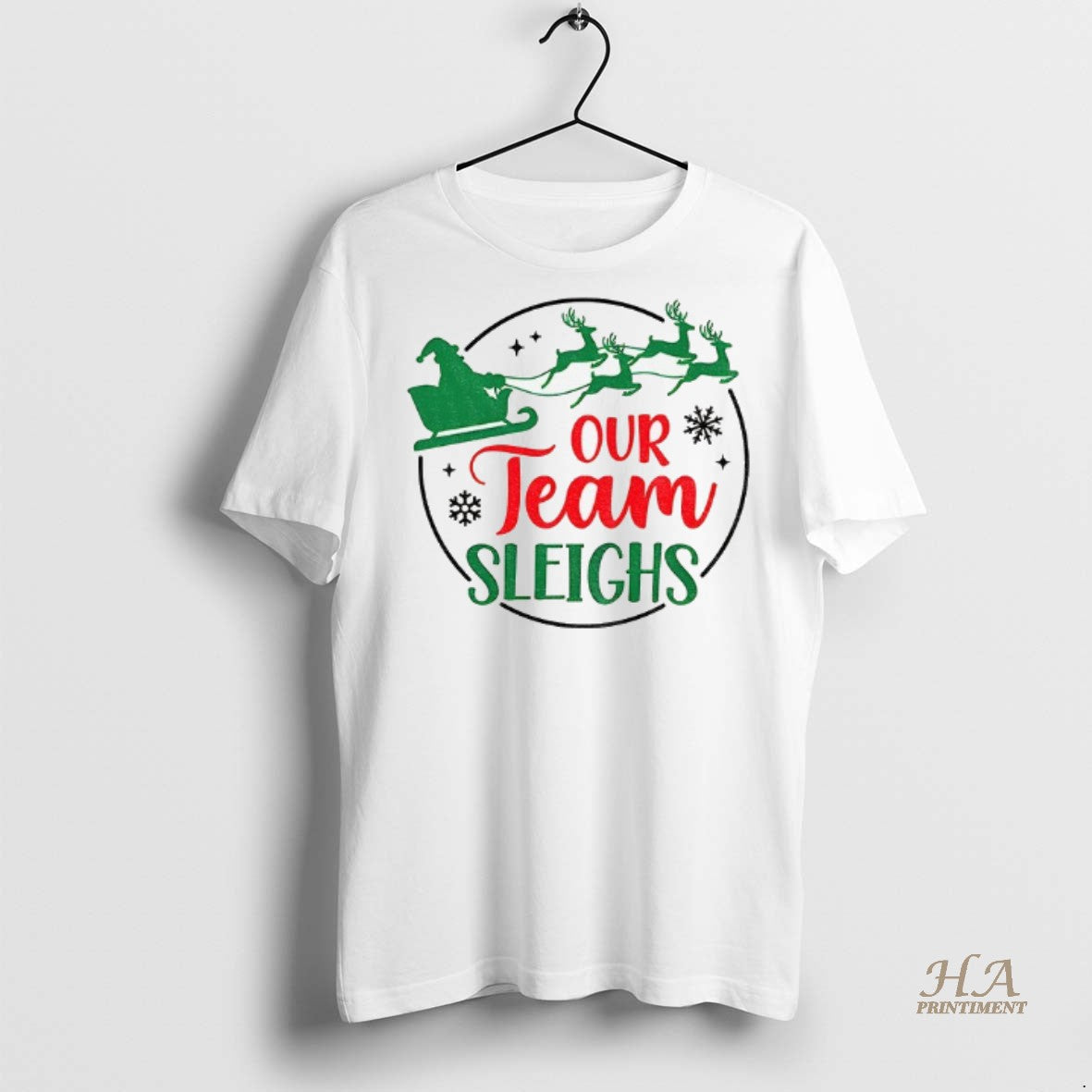 Official Our Team Sleighs Christmas Shirt