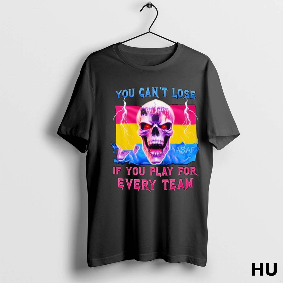 Official Pansexual Skull You Cant Lose If You Play For Every Team T Shirt