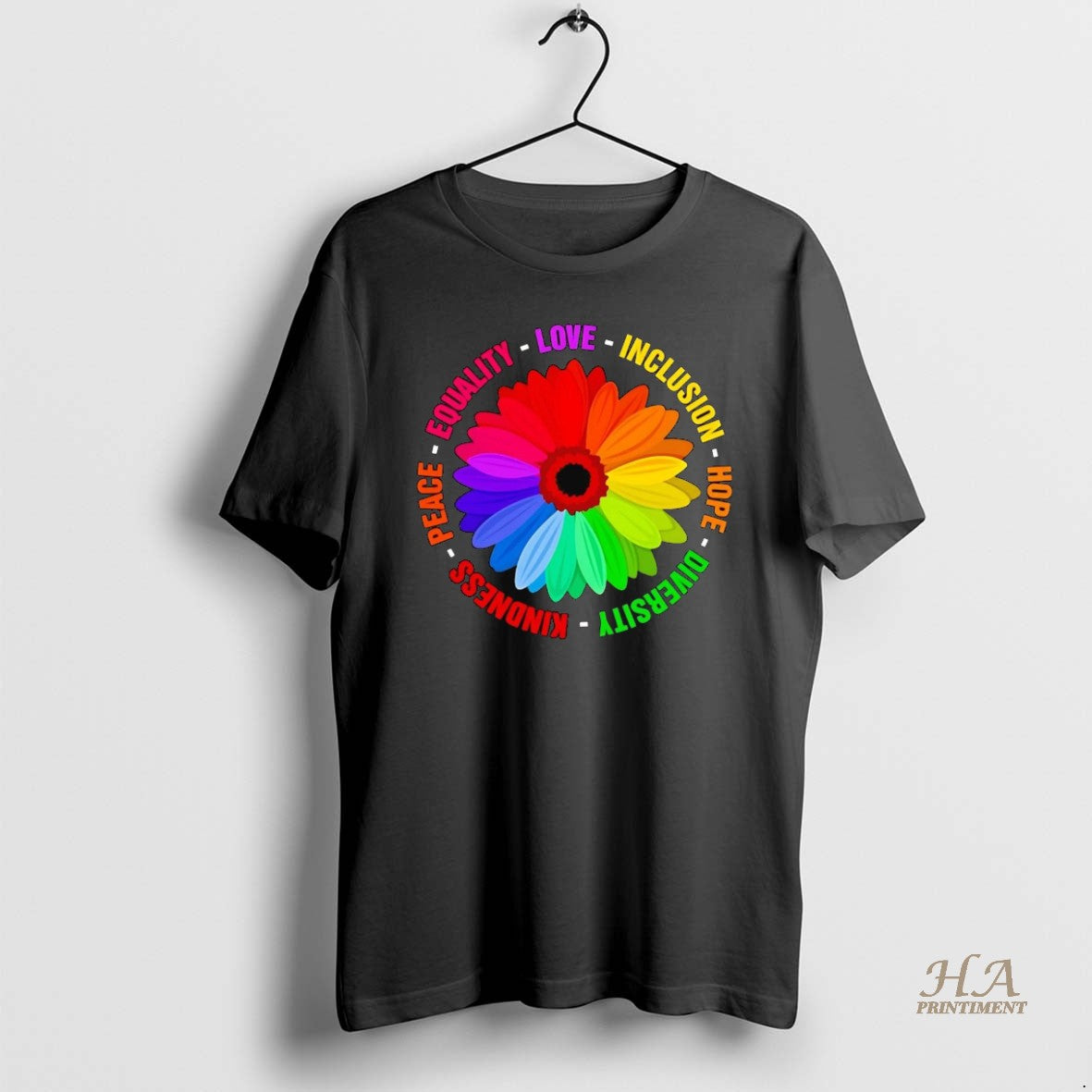 Official Peace Equality Love Inclusion Hope Diversity Kindness Flower