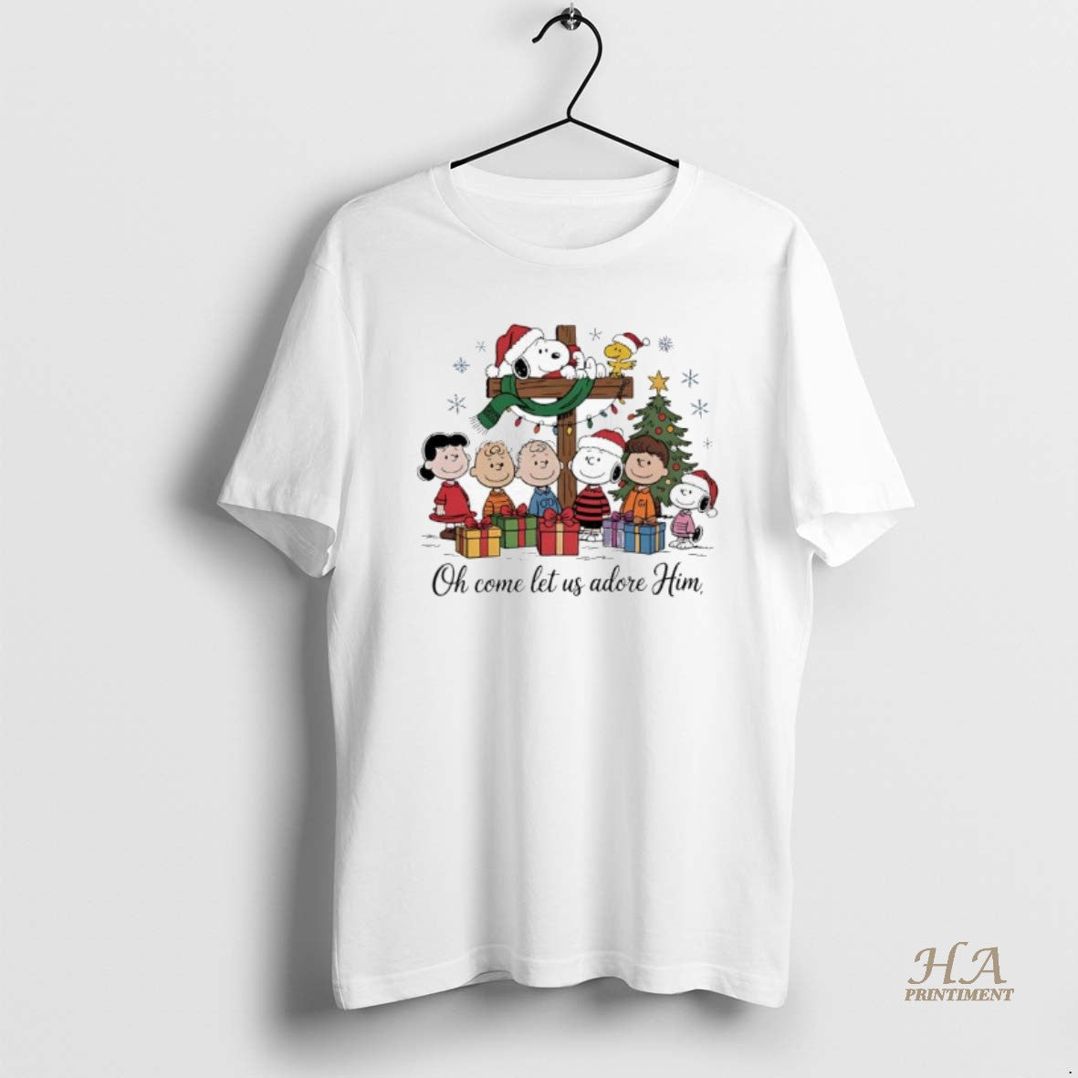 Official Peanuts Comic Christmas Oh Come Let Us Adore Him