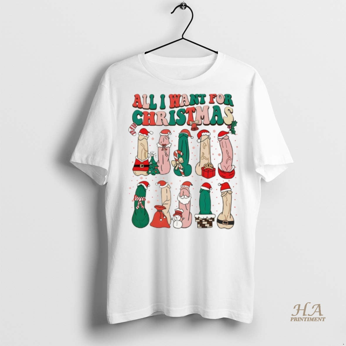 Official Penis All I Want For Christmas Shirt