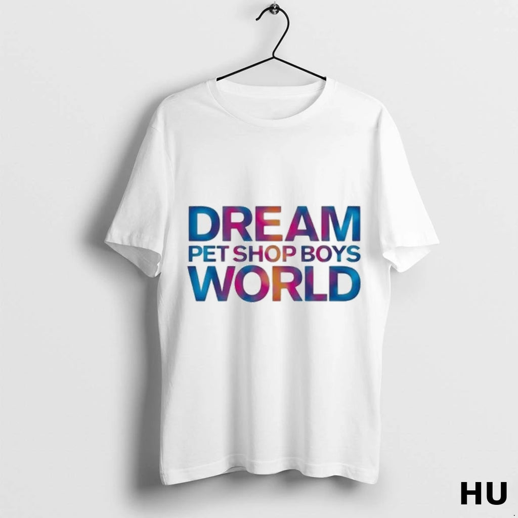 Official Pet Shop Boys Dreamworld 2025 Stacked Ladies T Shirt