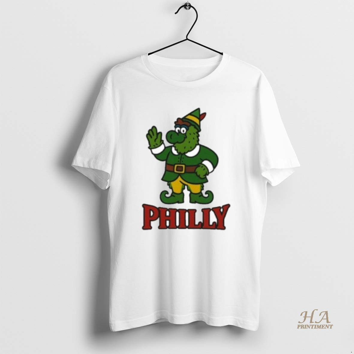 Official Philadelphia Phillies Christmas Elf X Phillie Phanatic Mascot Circle
