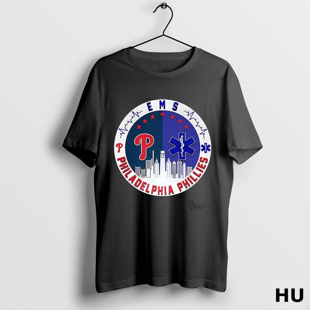 Official Philadelphia Phillies Ems City Skiline T Shirt