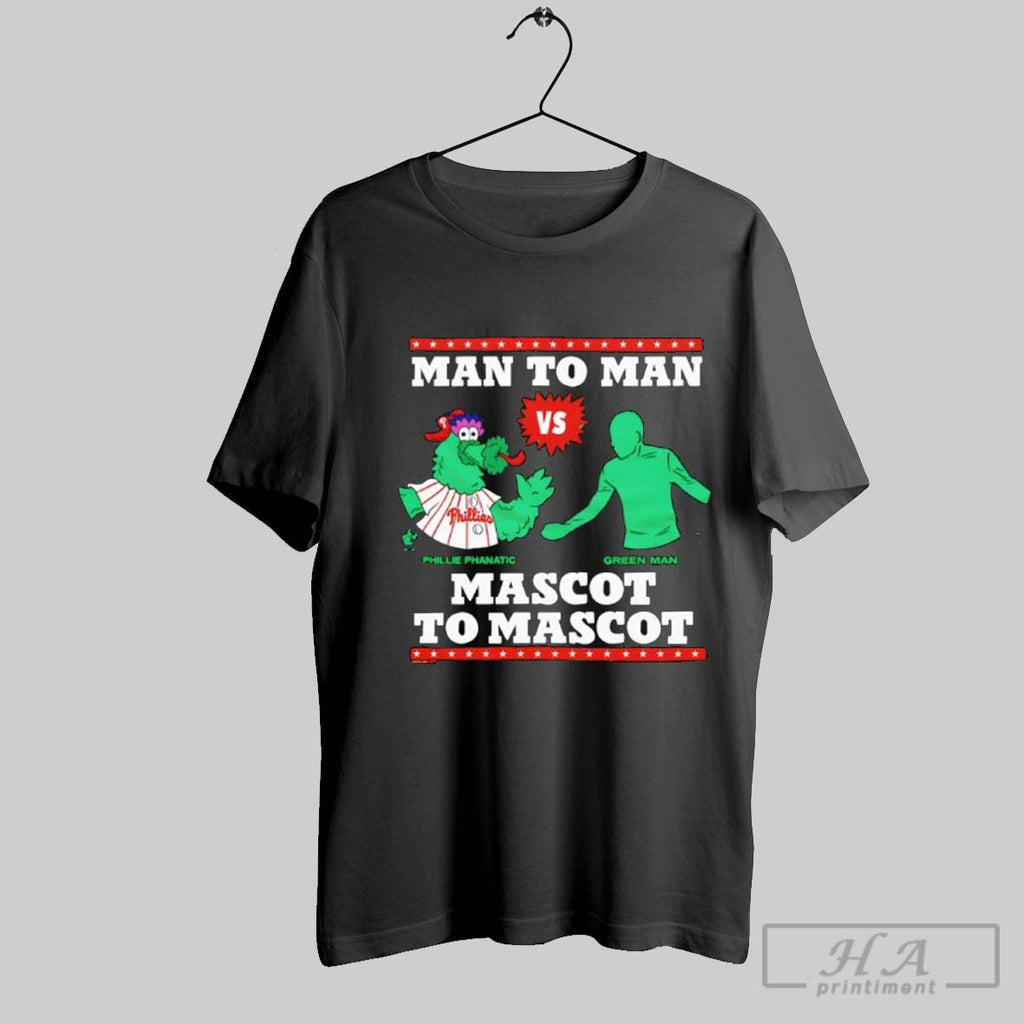 Official Philadelphia Phillies X Its Always Sunny In Philadelphia Male Adult Phillie Phanatic Vs Green