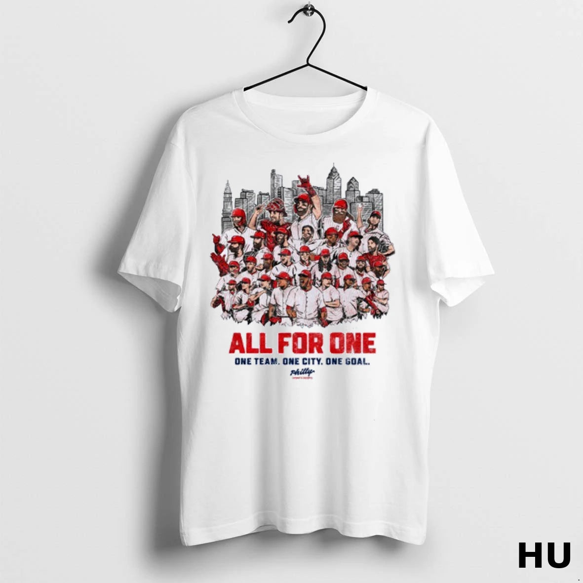 Official Phillies All For One One Team One City One Goal Team T Shirt