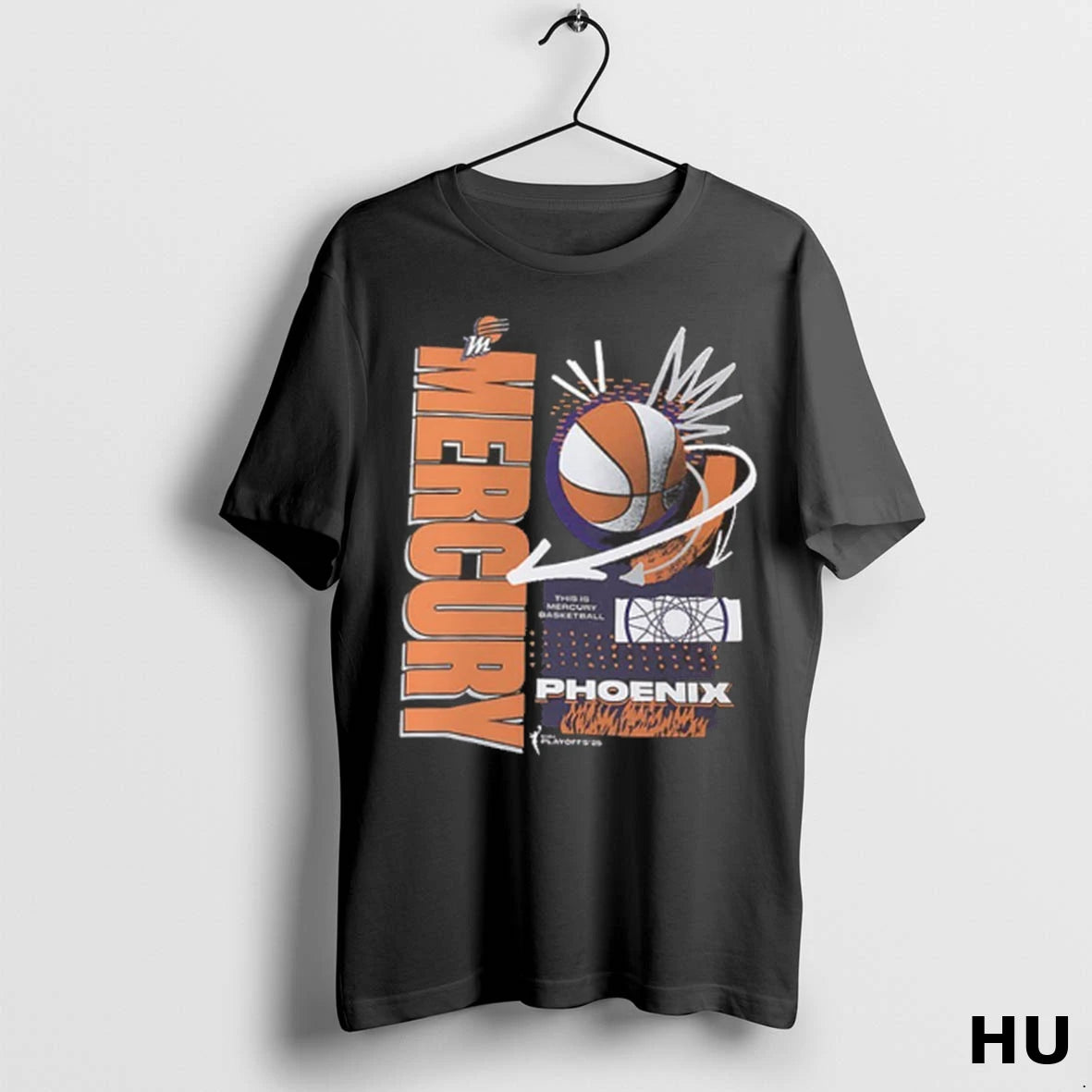 Official Phoenix Mercury 2025 Wnba Playoffs In The Zone 2 Sided T Shirt
