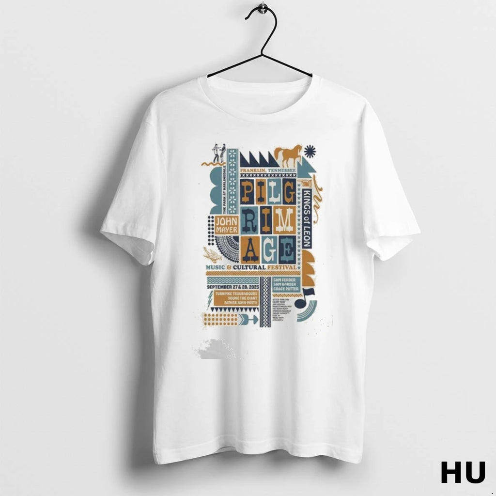 Official Pilgrimage Music Festival September 27 28 2025 Franklin Tennessee Ladies T Shirt